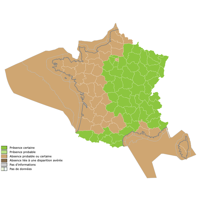 Répartition de Valeriana officinalis var. tenuifolia