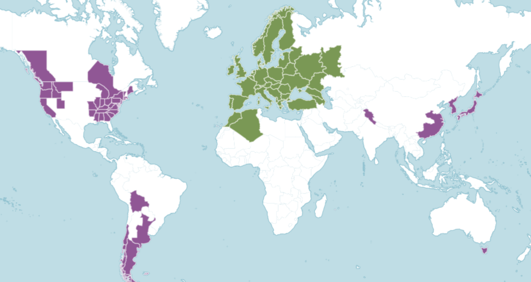 répartition monde mache sauvage
